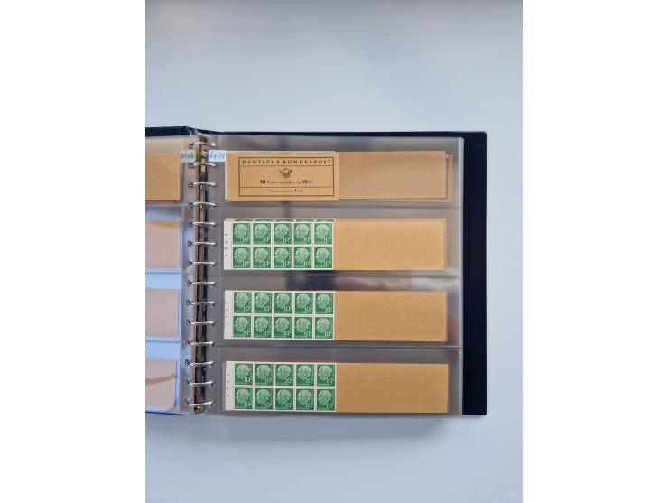 1960/2000, umfangreiche Sammlung der postfrischen Markenheftchen von Bund/Berlin in 19 SAFE-Ringbindern, sehr spezialisiert u