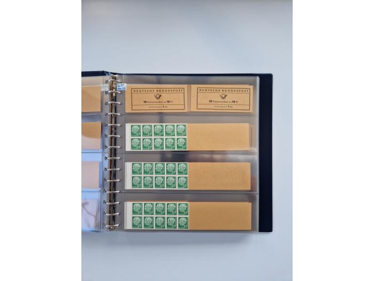 1960/2000, umfangreiche Sammlung der postfrischen Markenheftchen von Bund/Berlin in 19 SAFE-Ringbindern, sehr spezialisiert u