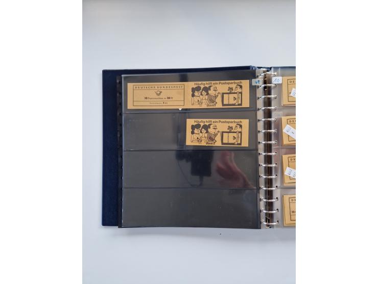 1960/2000, umfangreiche Sammlung der postfrischen Markenheftchen von Bund/Berlin in 19 SAFE-Ringbindern, sehr spezialisiert u