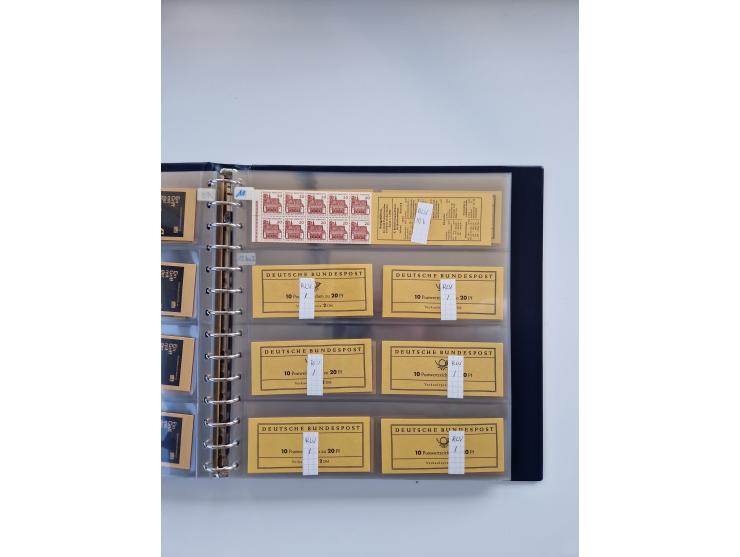 1960/2000, umfangreiche Sammlung der postfrischen Markenheftchen von Bund/Berlin in 19 SAFE-Ringbindern, sehr spezialisiert u
