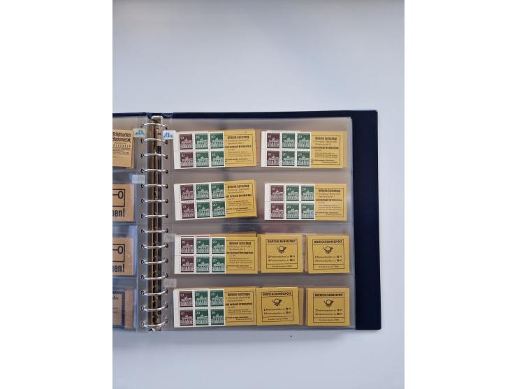 1960/2000, umfangreiche Sammlung der postfrischen Markenheftchen von Bund/Berlin in 19 SAFE-Ringbindern, sehr spezialisiert u