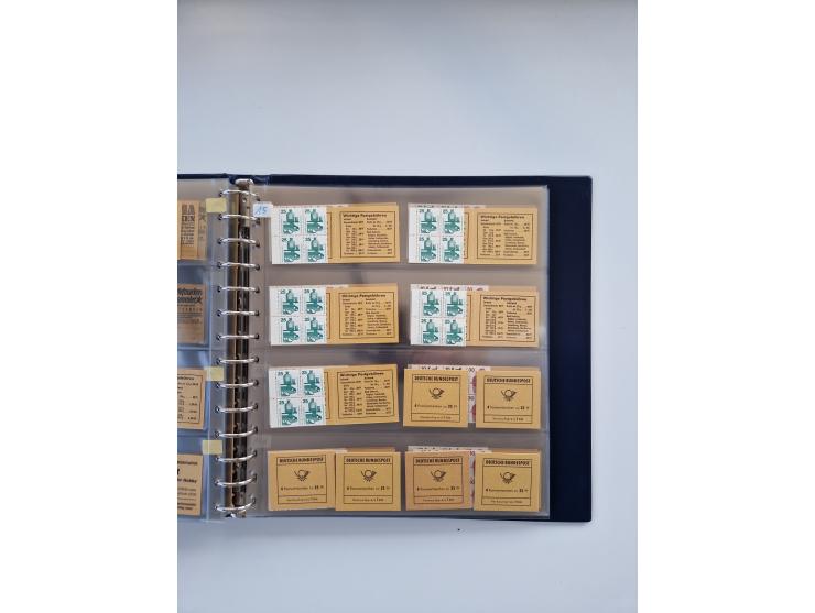 1960/2000, umfangreiche Sammlung der postfrischen Markenheftchen von Bund/Berlin in 19 SAFE-Ringbindern, sehr spezialisiert u
