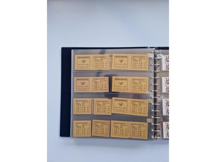 1960/2000, umfangreiche Sammlung der postfrischen Markenheftchen von Bund/Berlin in 19 SAFE-Ringbindern, sehr spezialisiert u