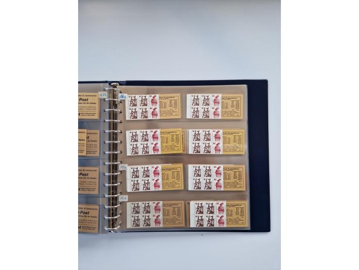 1960/2000, umfangreiche Sammlung der postfrischen Markenheftchen von Bund/Berlin in 19 SAFE-Ringbindern, sehr spezialisiert u