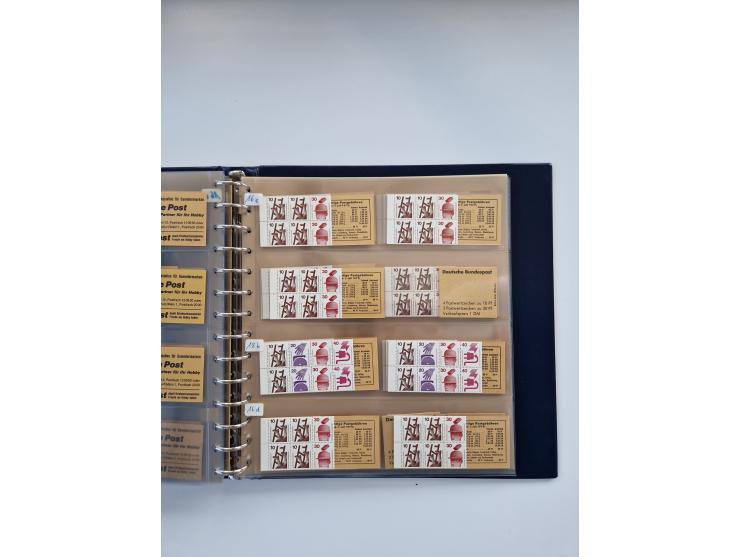 1960/2000, umfangreiche Sammlung der postfrischen Markenheftchen von Bund/Berlin in 19 SAFE-Ringbindern, sehr spezialisiert u
