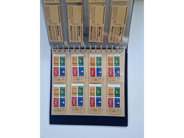 1960/2000, umfangreiche Sammlung der postfrischen Markenheftchen von Bund/Berlin in 19 SAFE-Ringbindern, sehr spezialisiert u