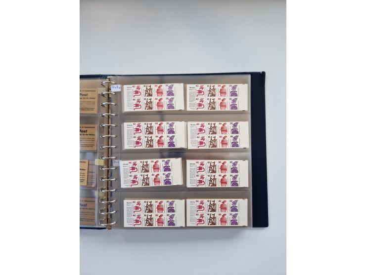 1960/2000, umfangreiche Sammlung der postfrischen Markenheftchen von Bund/Berlin in 19 SAFE-Ringbindern, sehr spezialisiert u