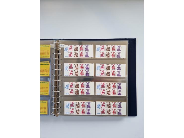 1960/2000, umfangreiche Sammlung der postfrischen Markenheftchen von Bund/Berlin in 19 SAFE-Ringbindern, sehr spezialisiert u