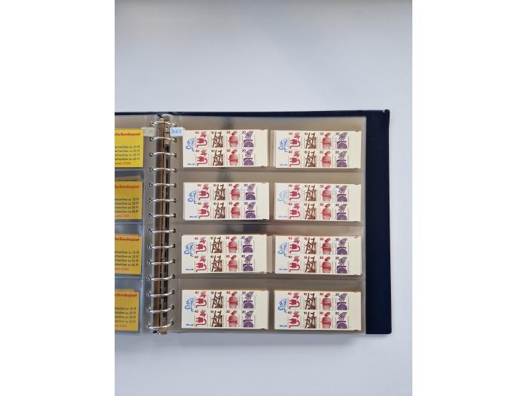 1960/2000, umfangreiche Sammlung der postfrischen Markenheftchen von Bund/Berlin in 19 SAFE-Ringbindern, sehr spezialisiert u