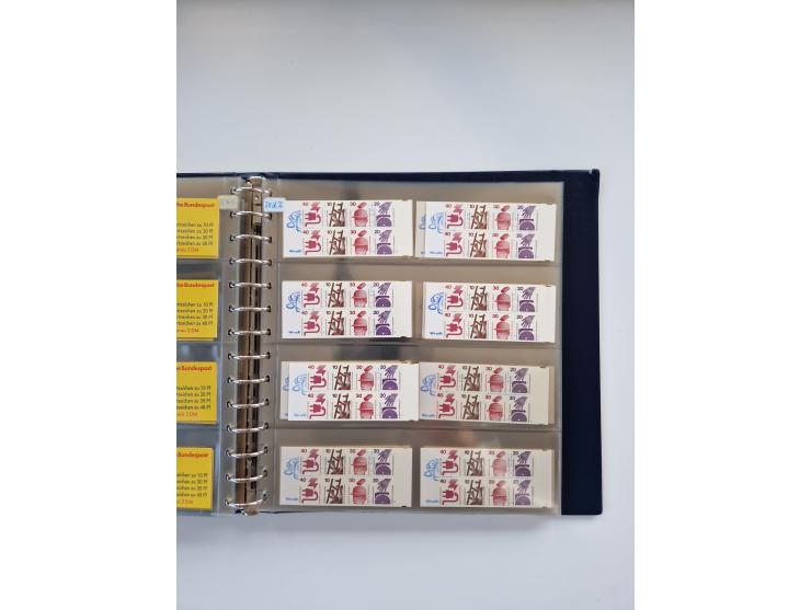 1960/2000, umfangreiche Sammlung der postfrischen Markenheftchen von Bund/Berlin in 19 SAFE-Ringbindern, sehr spezialisiert u