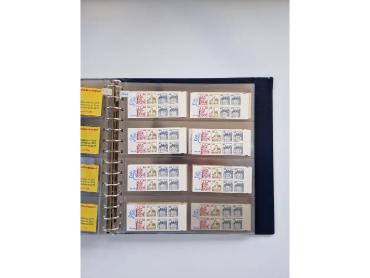 1960/2000, umfangreiche Sammlung der postfrischen Markenheftchen von Bund/Berlin in 19 SAFE-Ringbindern, sehr spezialisiert u
