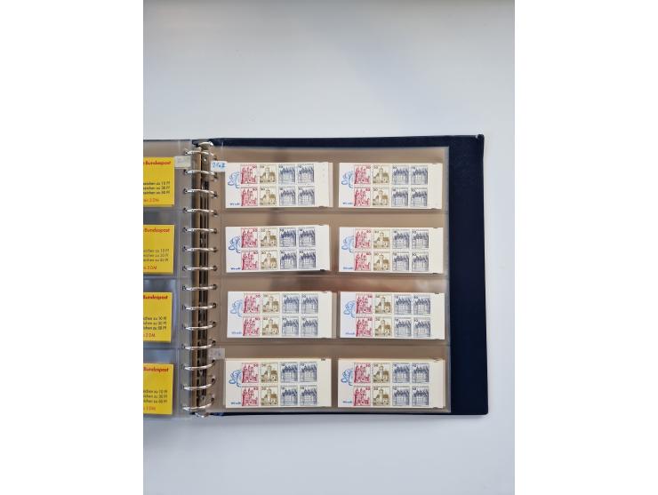 1960/2000, umfangreiche Sammlung der postfrischen Markenheftchen von Bund/Berlin in 19 SAFE-Ringbindern, sehr spezialisiert u