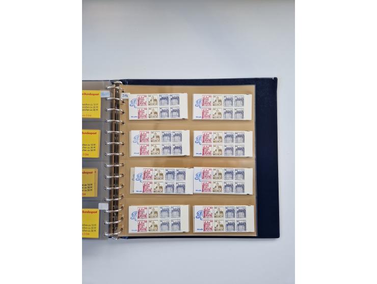 1960/2000, umfangreiche Sammlung der postfrischen Markenheftchen von Bund/Berlin in 19 SAFE-Ringbindern, sehr spezialisiert u