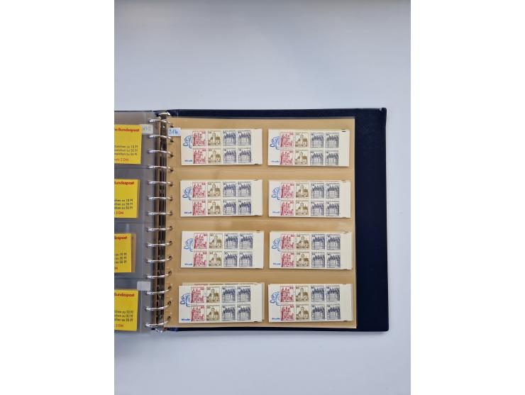 1960/2000, umfangreiche Sammlung der postfrischen Markenheftchen von Bund/Berlin in 19 SAFE-Ringbindern, sehr spezialisiert u