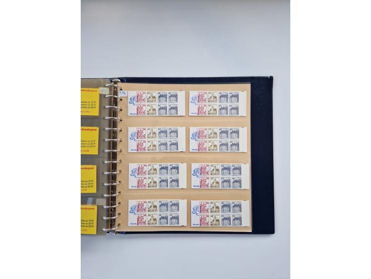 1960/2000, umfangreiche Sammlung der postfrischen Markenheftchen von Bund/Berlin in 19 SAFE-Ringbindern, sehr spezialisiert u