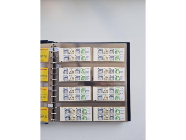 1960/2000, umfangreiche Sammlung der postfrischen Markenheftchen von Bund/Berlin in 19 SAFE-Ringbindern, sehr spezialisiert u
