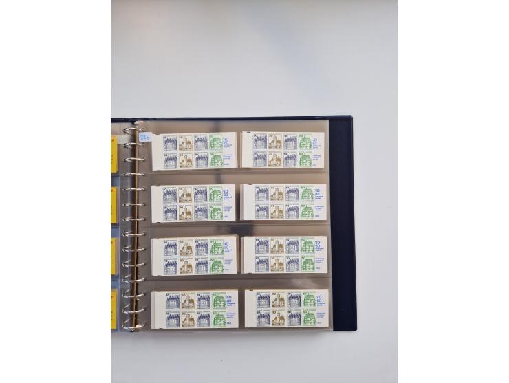 1960/2000, umfangreiche Sammlung der postfrischen Markenheftchen von Bund/Berlin in 19 SAFE-Ringbindern, sehr spezialisiert u