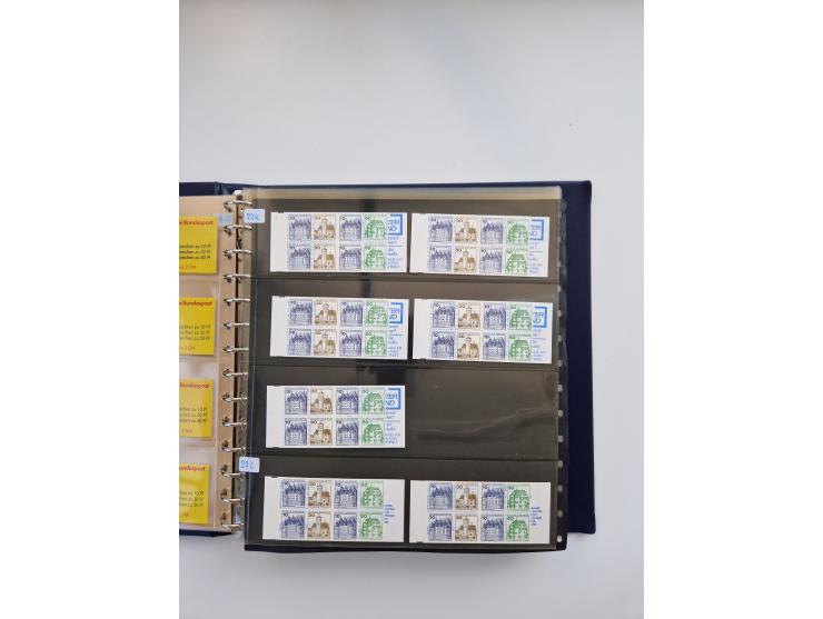 1960/2000, umfangreiche Sammlung der postfrischen Markenheftchen von Bund/Berlin in 19 SAFE-Ringbindern, sehr spezialisiert u