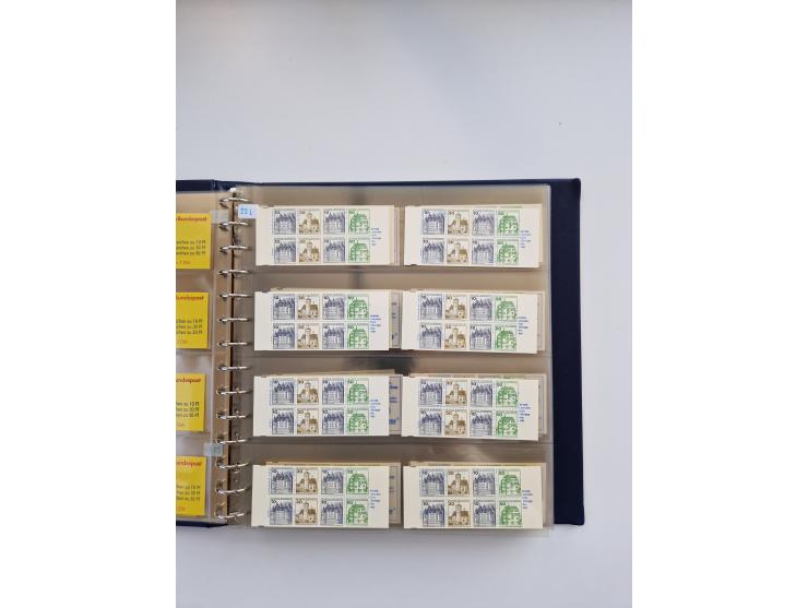 1960/2000, umfangreiche Sammlung der postfrischen Markenheftchen von Bund/Berlin in 19 SAFE-Ringbindern, sehr spezialisiert u