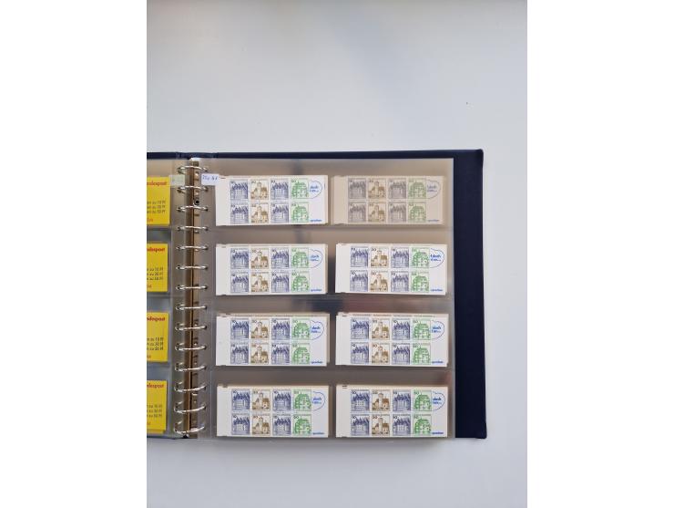 1960/2000, umfangreiche Sammlung der postfrischen Markenheftchen von Bund/Berlin in 19 SAFE-Ringbindern, sehr spezialisiert u