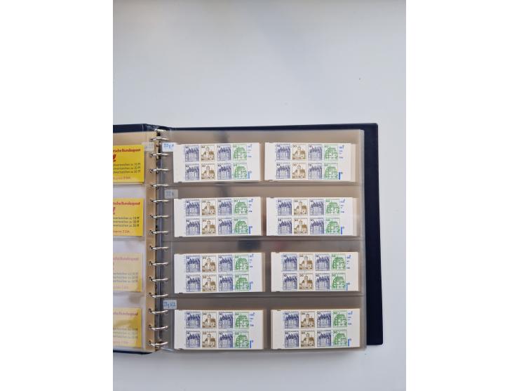 1960/2000, umfangreiche Sammlung der postfrischen Markenheftchen von Bund/Berlin in 19 SAFE-Ringbindern, sehr spezialisiert u