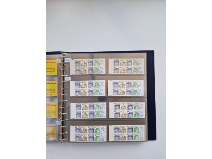 1960/2000, umfangreiche Sammlung der postfrischen Markenheftchen von Bund/Berlin in 19 SAFE-Ringbindern, sehr spezialisiert u