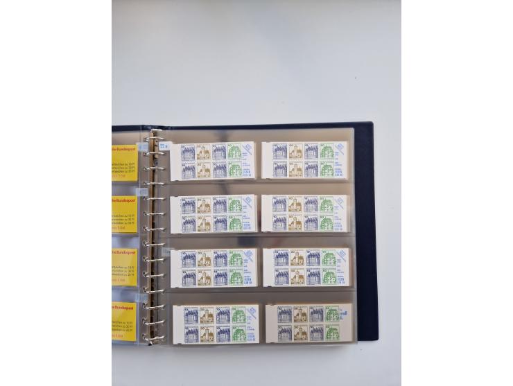 1960/2000, umfangreiche Sammlung der postfrischen Markenheftchen von Bund/Berlin in 19 SAFE-Ringbindern, sehr spezialisiert u
