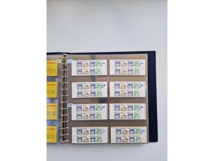 1960/2000, umfangreiche Sammlung der postfrischen Markenheftchen von Bund/Berlin in 19 SAFE-Ringbindern, sehr spezialisiert u