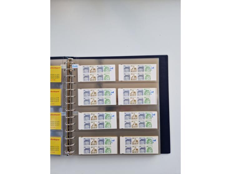 1960/2000, umfangreiche Sammlung der postfrischen Markenheftchen von Bund/Berlin in 19 SAFE-Ringbindern, sehr spezialisiert u