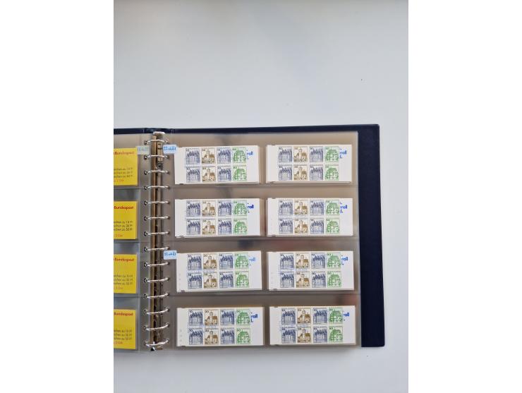 1960/2000, umfangreiche Sammlung der postfrischen Markenheftchen von Bund/Berlin in 19 SAFE-Ringbindern, sehr spezialisiert u