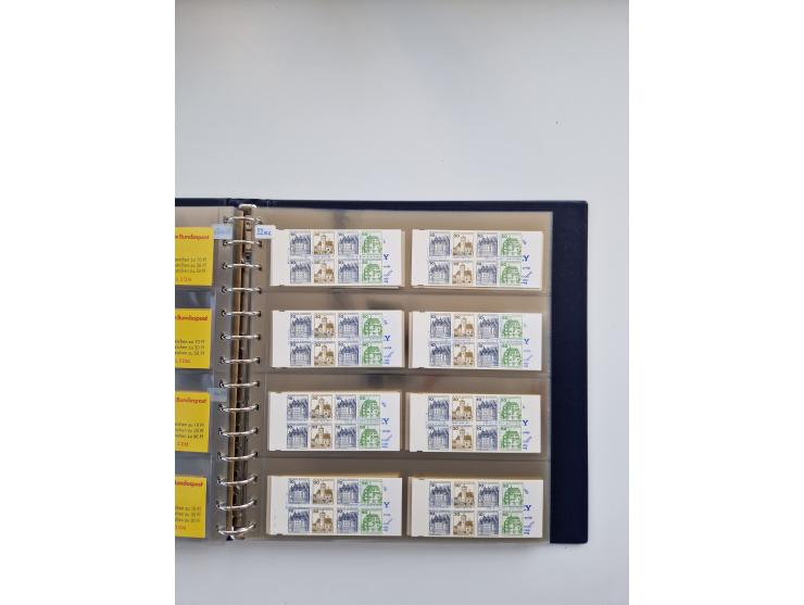1960/2000, umfangreiche Sammlung der postfrischen Markenheftchen von Bund/Berlin in 19 SAFE-Ringbindern, sehr spezialisiert u