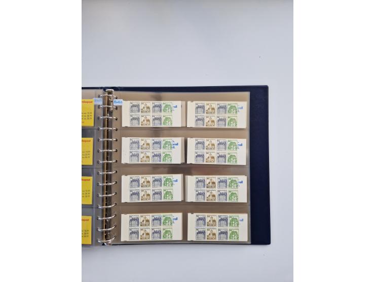 1960/2000, umfangreiche Sammlung der postfrischen Markenheftchen von Bund/Berlin in 19 SAFE-Ringbindern, sehr spezialisiert u