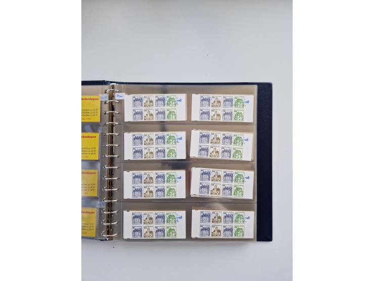 1960/2000, umfangreiche Sammlung der postfrischen Markenheftchen von Bund/Berlin in 19 SAFE-Ringbindern, sehr spezialisiert u