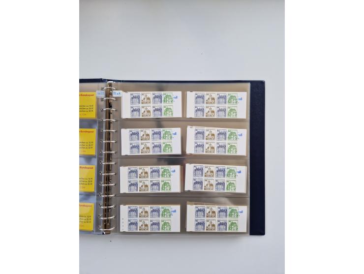 1960/2000, umfangreiche Sammlung der postfrischen Markenheftchen von Bund/Berlin in 19 SAFE-Ringbindern, sehr spezialisiert u