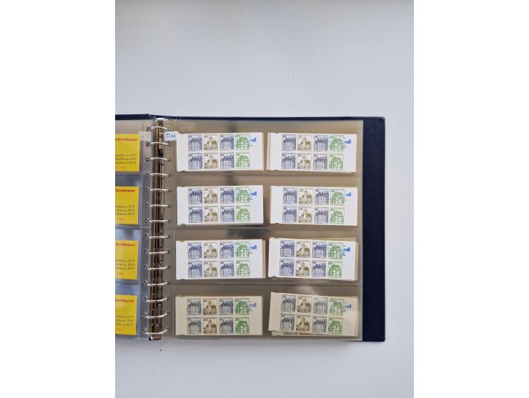 1960/2000, umfangreiche Sammlung der postfrischen Markenheftchen von Bund/Berlin in 19 SAFE-Ringbindern, sehr spezialisiert u
