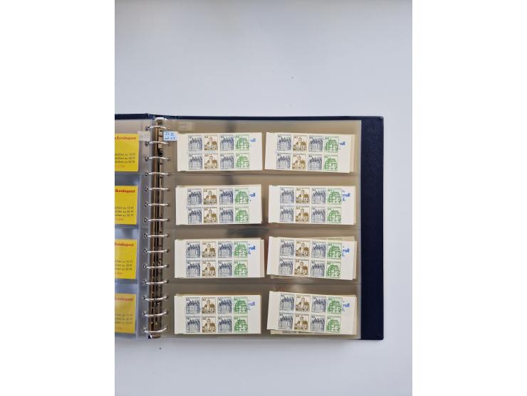 1960/2000, umfangreiche Sammlung der postfrischen Markenheftchen von Bund/Berlin in 19 SAFE-Ringbindern, sehr spezialisiert u