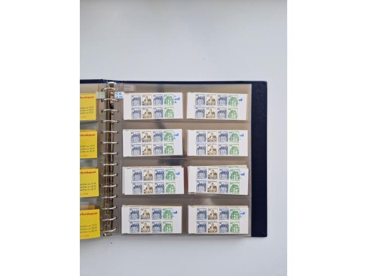 1960/2000, umfangreiche Sammlung der postfrischen Markenheftchen von Bund/Berlin in 19 SAFE-Ringbindern, sehr spezialisiert u