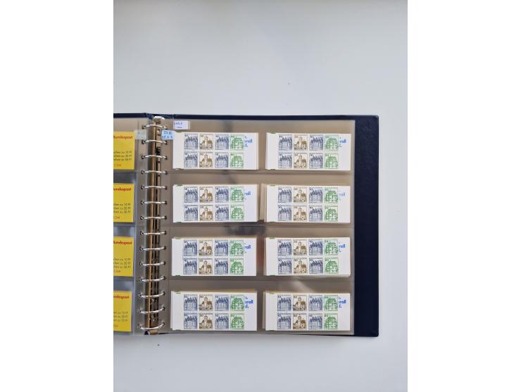 1960/2000, umfangreiche Sammlung der postfrischen Markenheftchen von Bund/Berlin in 19 SAFE-Ringbindern, sehr spezialisiert u