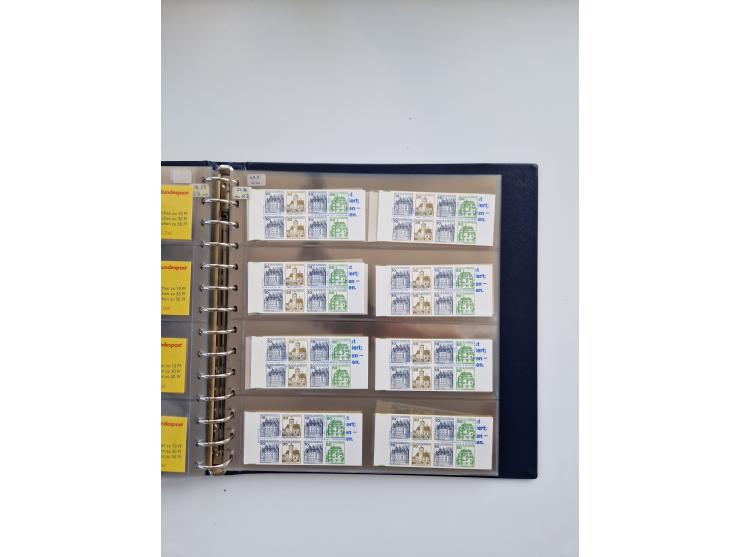 1960/2000, umfangreiche Sammlung der postfrischen Markenheftchen von Bund/Berlin in 19 SAFE-Ringbindern, sehr spezialisiert u