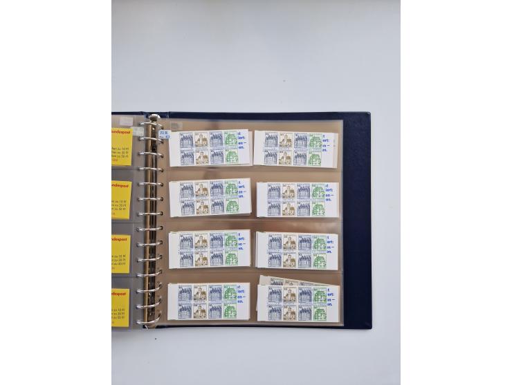 1960/2000, umfangreiche Sammlung der postfrischen Markenheftchen von Bund/Berlin in 19 SAFE-Ringbindern, sehr spezialisiert u