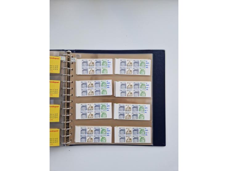 1960/2000, umfangreiche Sammlung der postfrischen Markenheftchen von Bund/Berlin in 19 SAFE-Ringbindern, sehr spezialisiert u