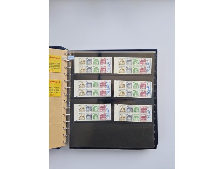 1960/2000, umfangreiche Sammlung der postfrischen Markenheftchen von Bund/Berlin in 19 SAFE-Ringbindern, sehr spezialisiert u