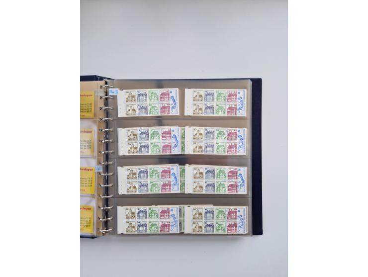 1960/2000, umfangreiche Sammlung der postfrischen Markenheftchen von Bund/Berlin in 19 SAFE-Ringbindern, sehr spezialisiert u