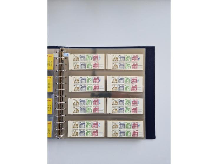 1960/2000, umfangreiche Sammlung der postfrischen Markenheftchen von Bund/Berlin in 19 SAFE-Ringbindern, sehr spezialisiert u
