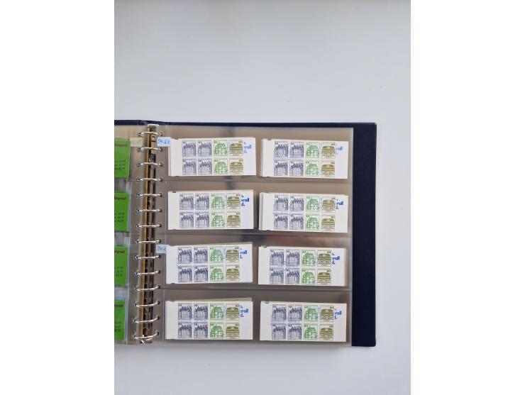 1960/2000, umfangreiche Sammlung der postfrischen Markenheftchen von Bund/Berlin in 19 SAFE-Ringbindern, sehr spezialisiert u