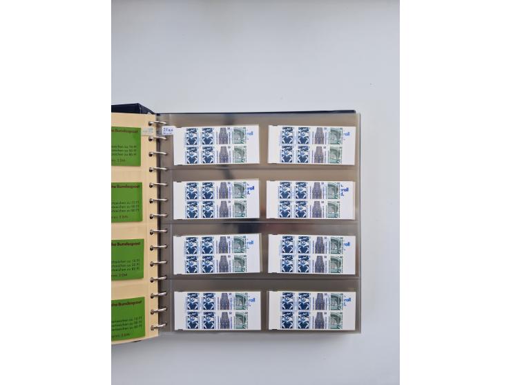 1960/2000, umfangreiche Sammlung der postfrischen Markenheftchen von Bund/Berlin in 19 SAFE-Ringbindern, sehr spezialisiert u