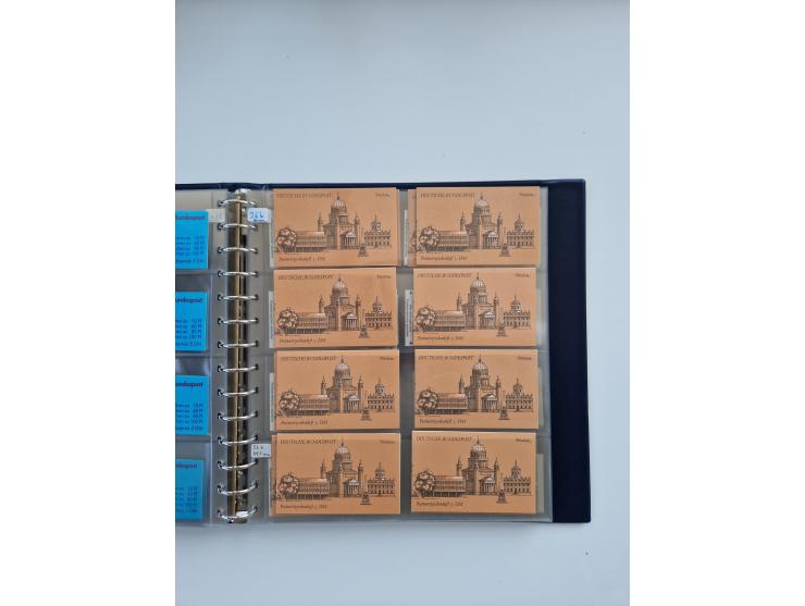 1960/2000, umfangreiche Sammlung der postfrischen Markenheftchen von Bund/Berlin in 19 SAFE-Ringbindern, sehr spezialisiert u