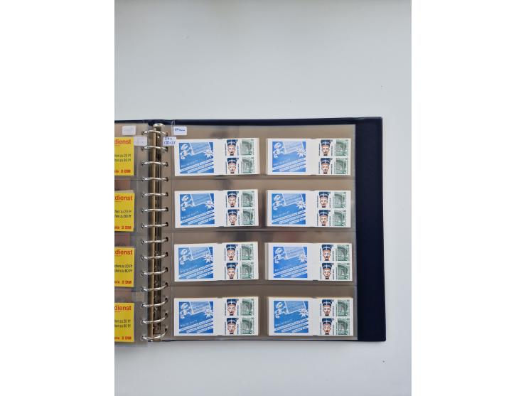 1960/2000, umfangreiche Sammlung der postfrischen Markenheftchen von Bund/Berlin in 19 SAFE-Ringbindern, sehr spezialisiert u