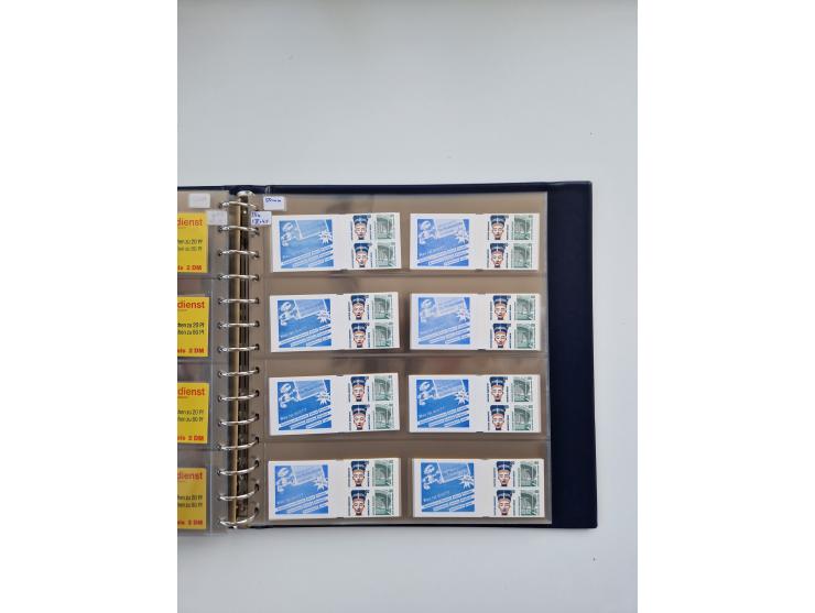 1960/2000, umfangreiche Sammlung der postfrischen Markenheftchen von Bund/Berlin in 19 SAFE-Ringbindern, sehr spezialisiert u