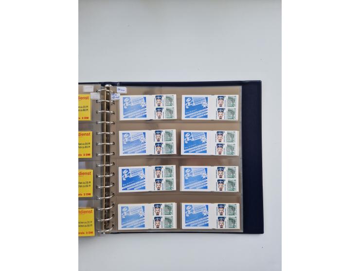 1960/2000, umfangreiche Sammlung der postfrischen Markenheftchen von Bund/Berlin in 19 SAFE-Ringbindern, sehr spezialisiert u